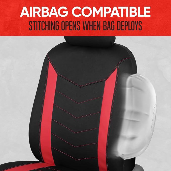 Pet Car Seat Protector — Black / Red