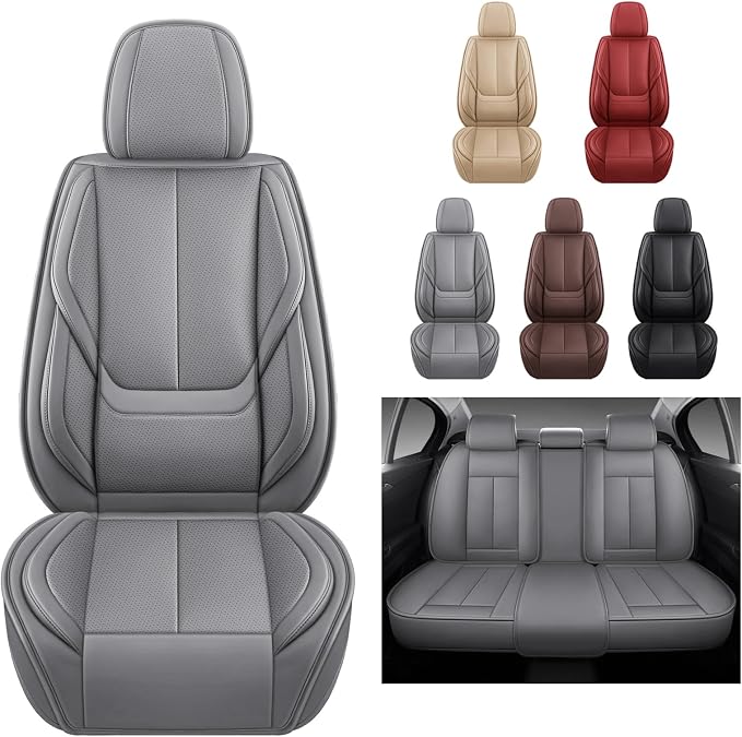 Universal Seat Covers — Full Set — Gray