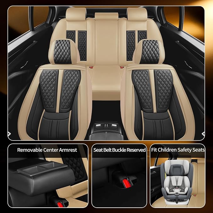 Seat Covers for Nissan Versa — Full Set — Beige