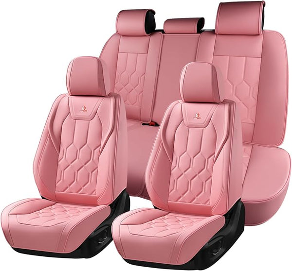 Universal Seat Covers — Full Set — Pink