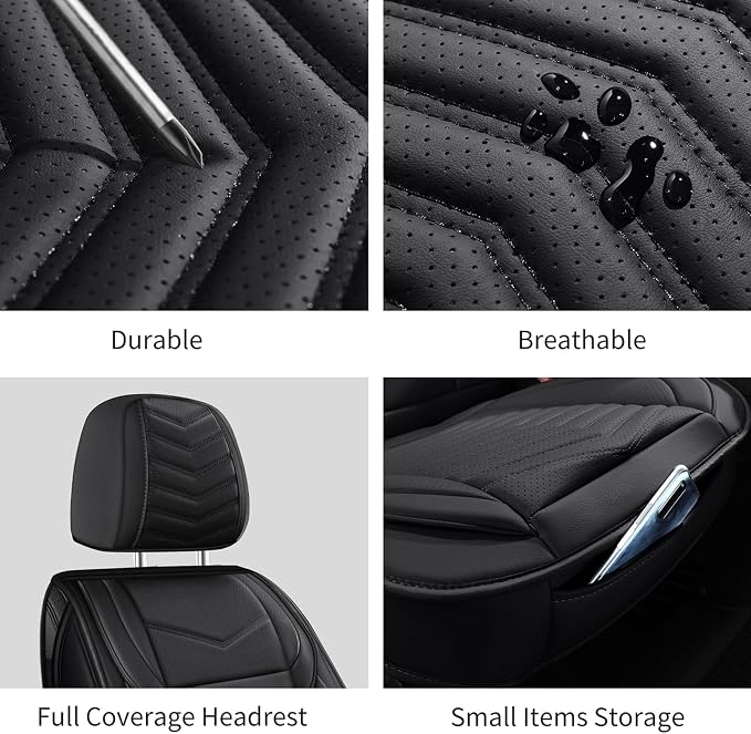 Universal Seat Covers — Full Set — Black