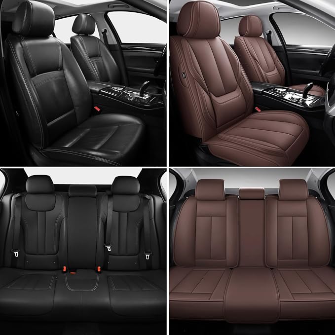 Universal Seat Covers — Full Set — Brown