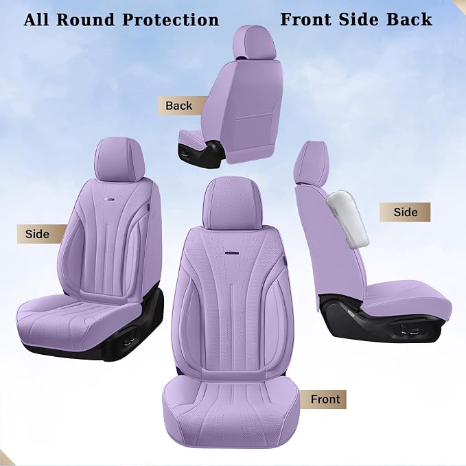 Universal Seat Covers — Full Set — Purple