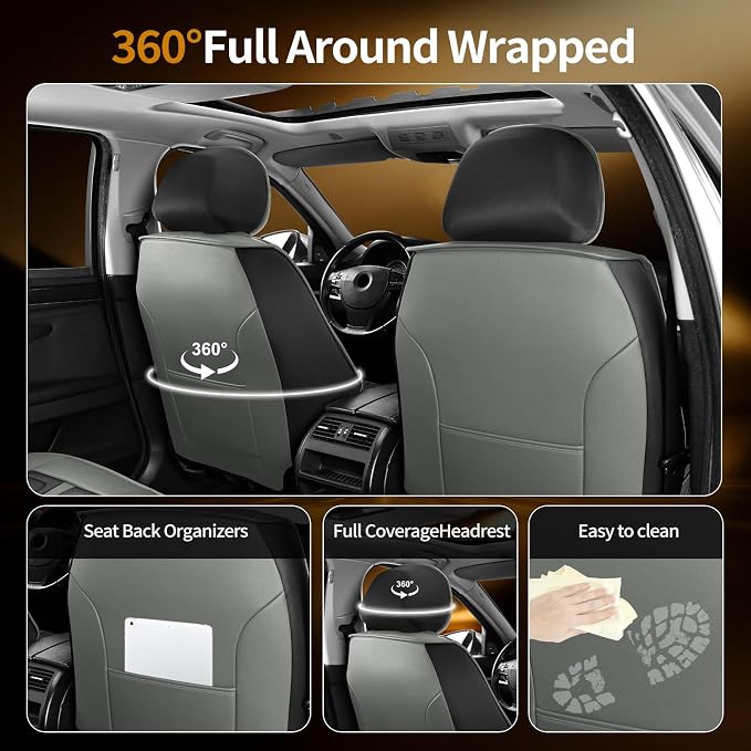 Seat Covers for Honda CR-V — Front Seat — Gray