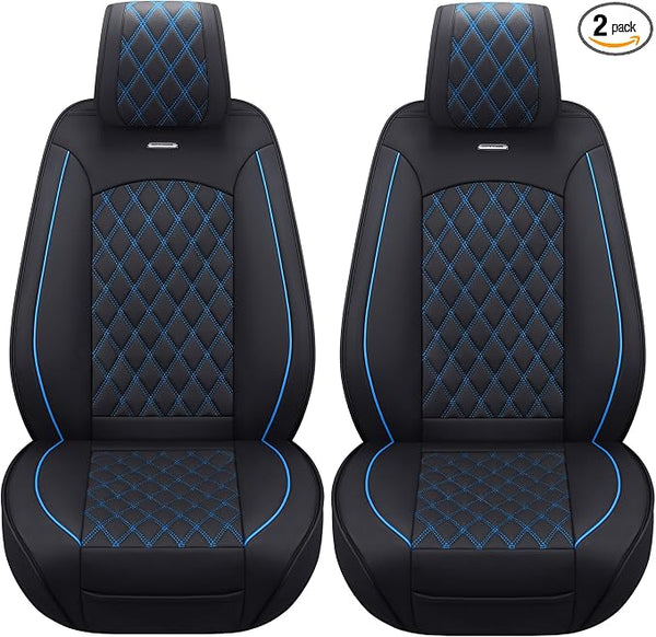 Seat Covers for Multiple Vehicles — Front Seat — Black / Blue