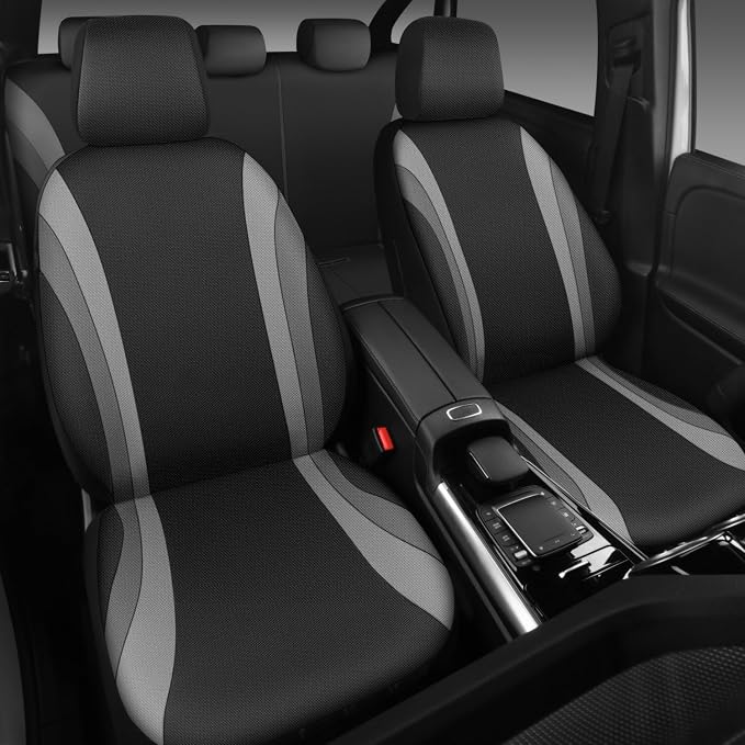 Universal Seat Covers — Full Set — Black / Gray
