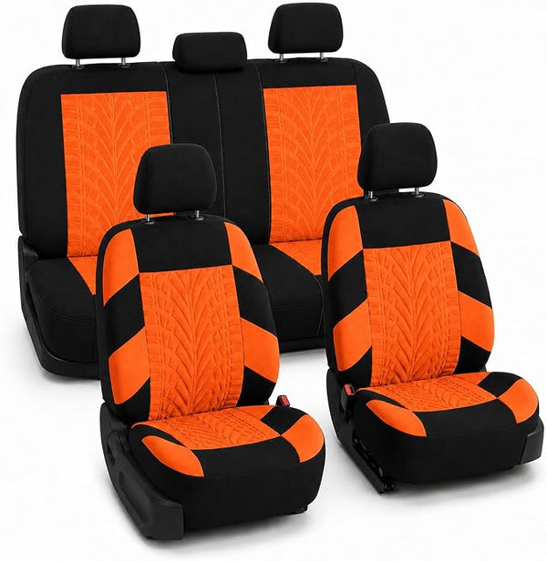 Universal Seat Covers — Full Set — Orange