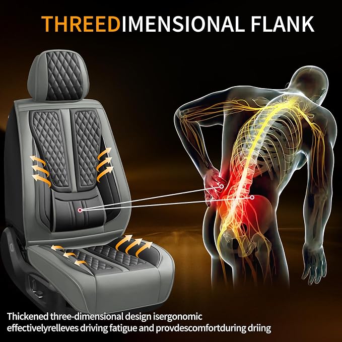 Seat Covers for Nissan Titan — Front Seat — Gray