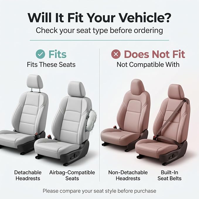 Universal Fabric Seat Covers — Front Seat — Orange