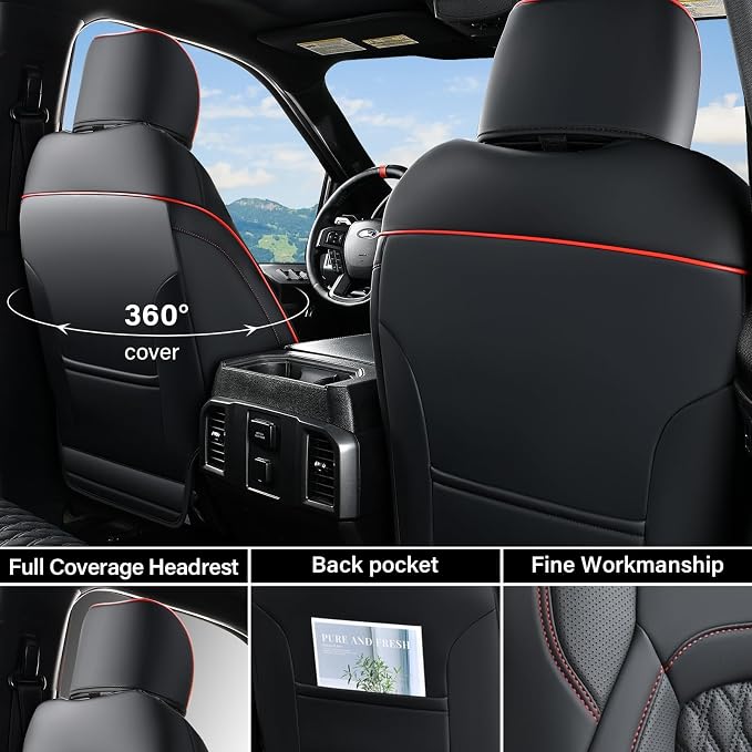 Faux Leather Seat Covers for Chevrolet Silverado / GMC Sierra — Full Set