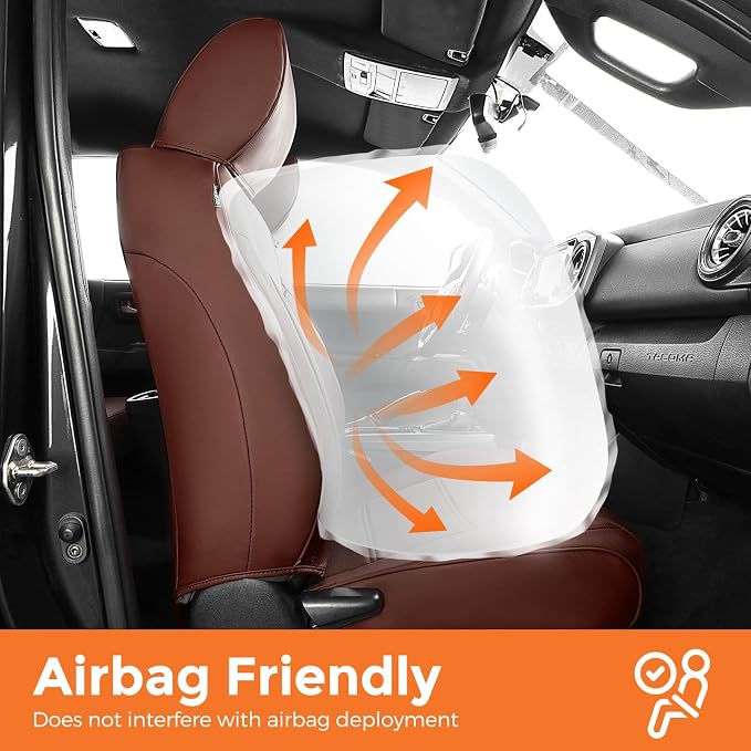 Seat Covers for Toyota Tacoma — Full Set — Brown