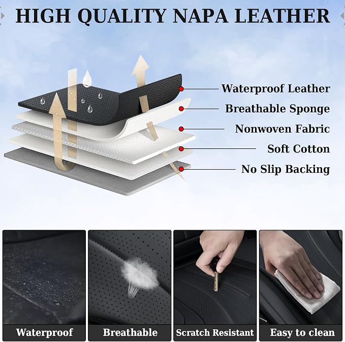 Universal Seat Covers — Front Seat — Black