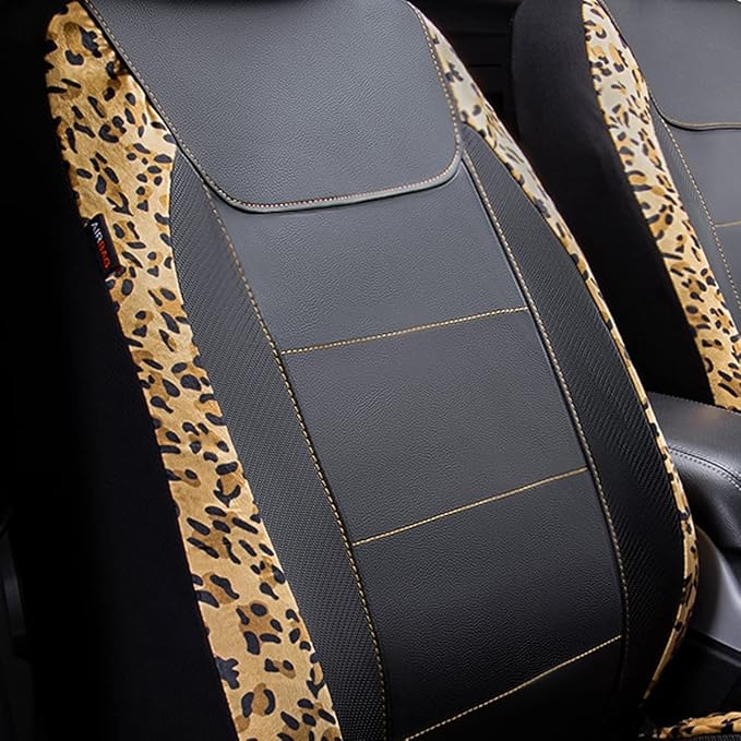 Fabric Car Seat Covers — Front Seat — Black