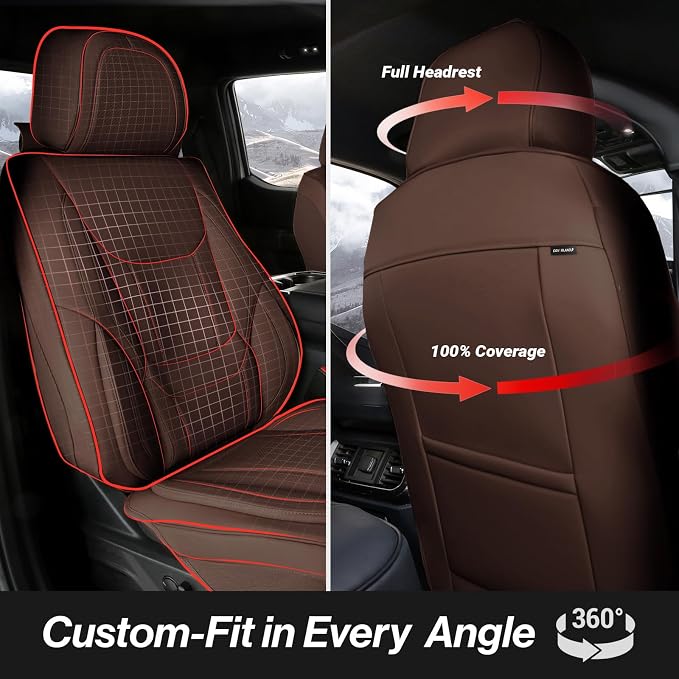Seat Covers for GMC Sierra — Full Set — Brown