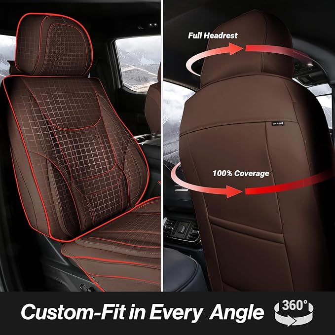 Seat Covers for Ram 2500 / Ram 3500 — Front Seat — Brown