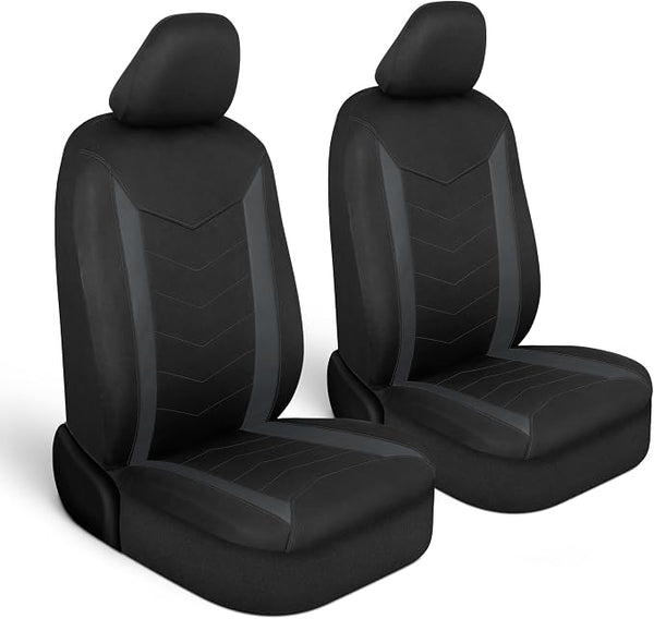 Neoprene Car Seat Covers — Front Seat — Gray
