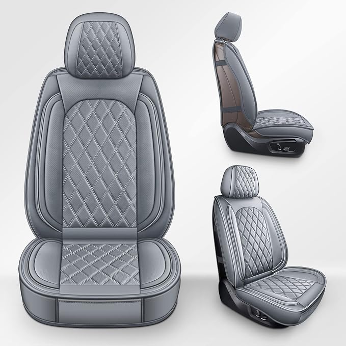 Seat Covers for Multiple Vehicles — Full Set — Gray