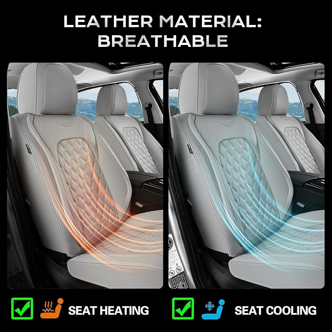 Universal Seat Covers — Front Seat — Gray