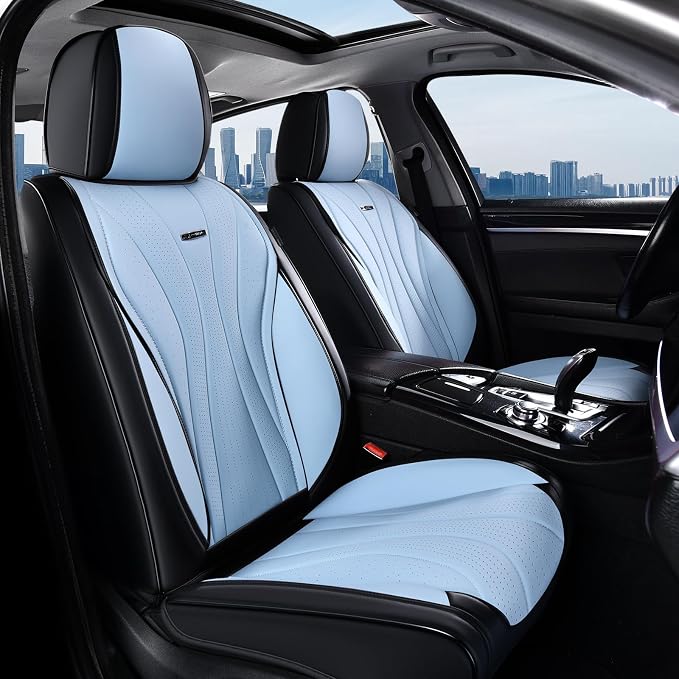 Universal Seat Covers — Front Seat — Black / Blue