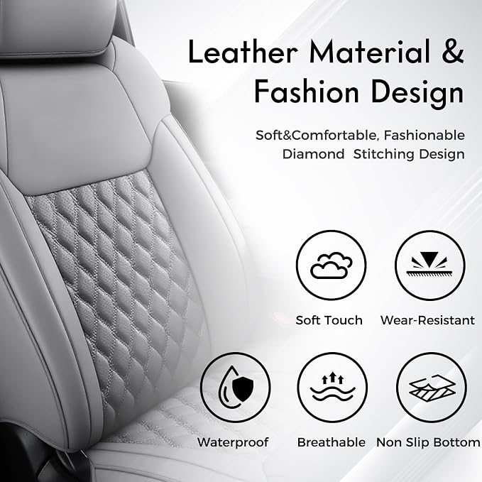 Seat Covers for Toyota Tacoma — Front Seat — Gray