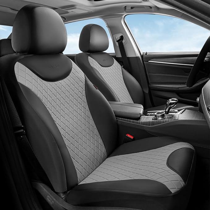 Universal Seat Covers — Full Set — Black / Gray