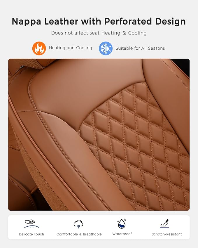 Universal Seat Covers — Front Seat — Brown