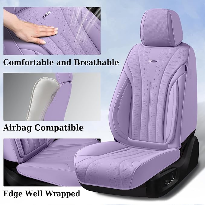 Universal Seat Covers — Front Seat — Purple