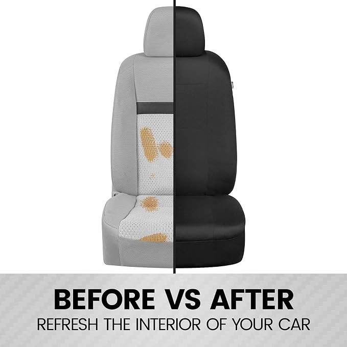 Universal Seat Covers — Front Seat — Black