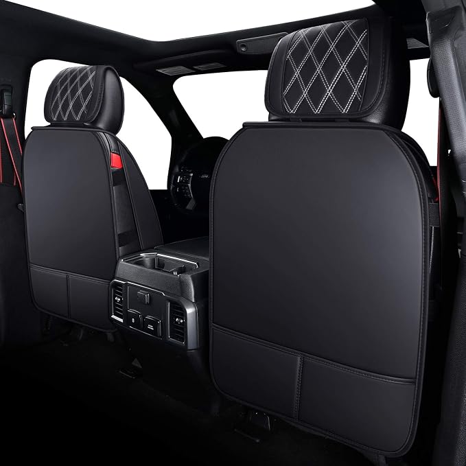 Seat Covers for Multiple Vehicles — Front Seat — Black / White
