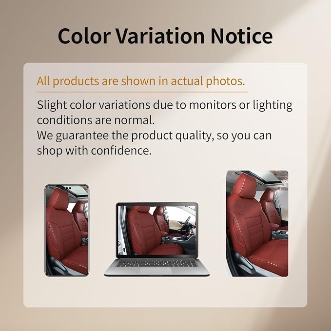 Faux Leather Seat Covers for Chevrolet Silverado — Burgundy