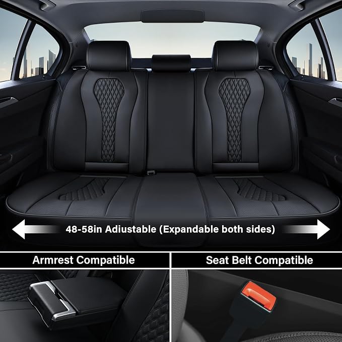 Universal Seat Covers — Full Set — Black