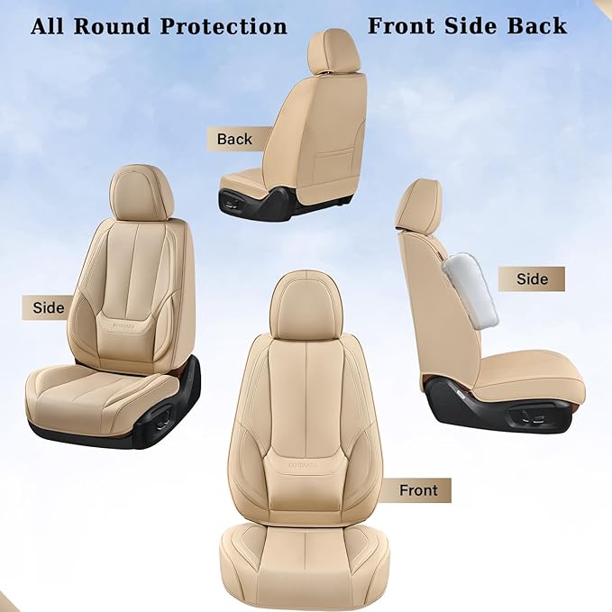 Universal Seat Covers — Full Set — Beige