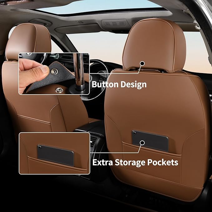 Universal Seat Covers — Front Seat — Coffee