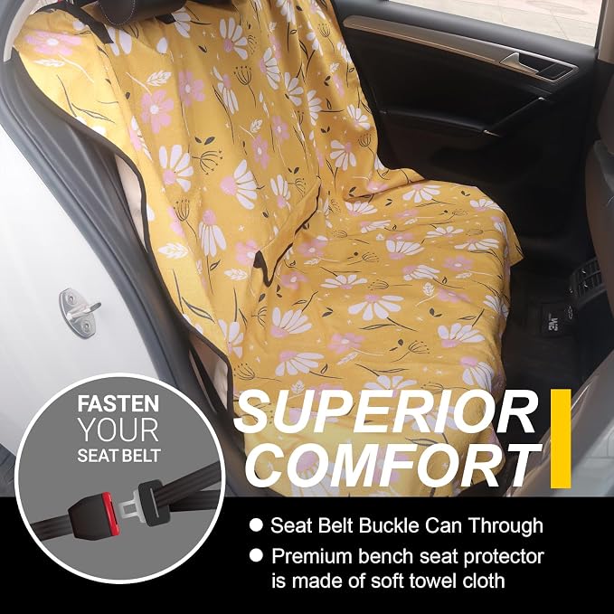 Pet Car Seat Protector — Yellow