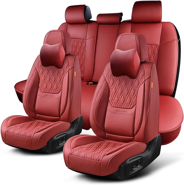 Universal Seat Covers — Full Set — Red