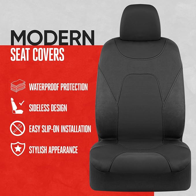 Universal Seat Covers — Full Set — Black