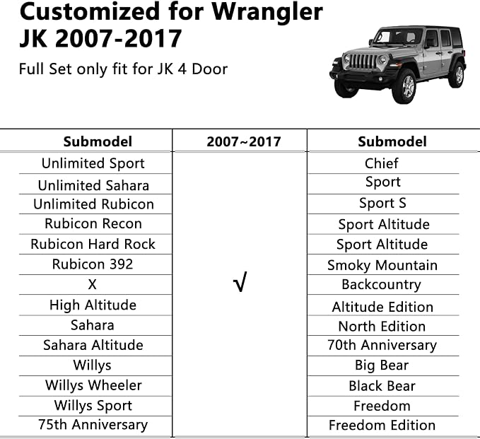 Faux Leather Car Seat Covers — Full Set — Black