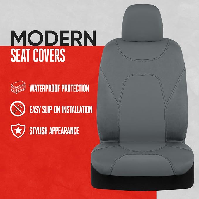 Pet Car Seat Protector — Front Seat — Gray