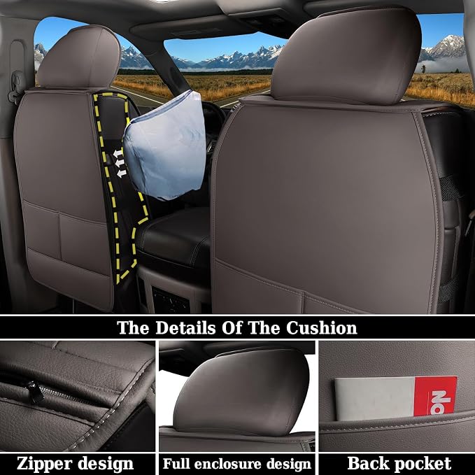 Seat Covers for Multiple Vehicles — Front Seat — Coffee