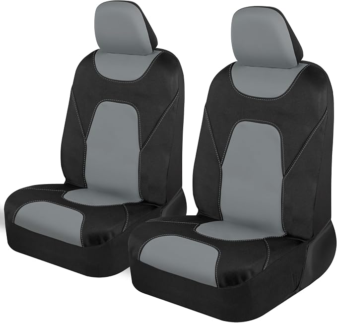 Universal Seat Covers — Full Set — Black / Gray
