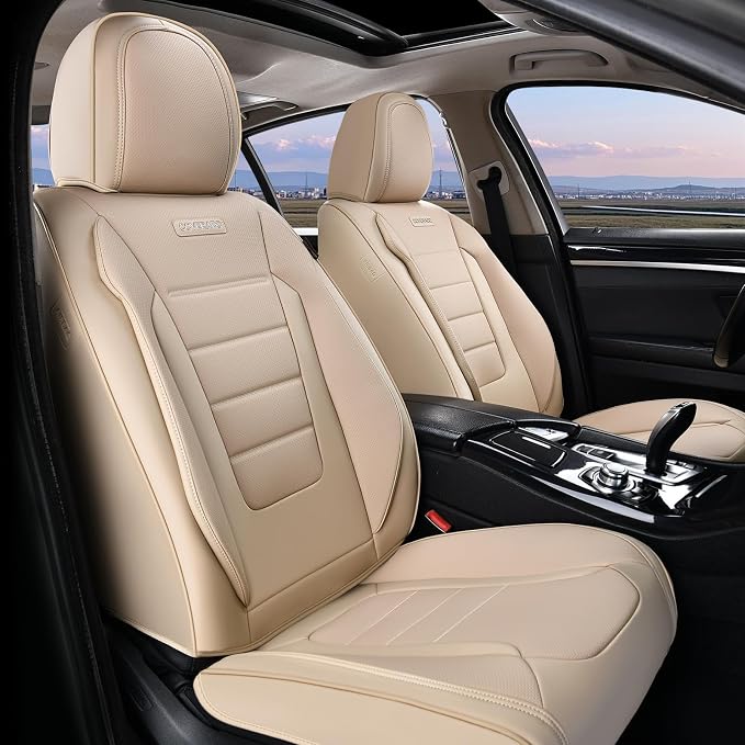 Universal Seat Covers — Full Set — Beige