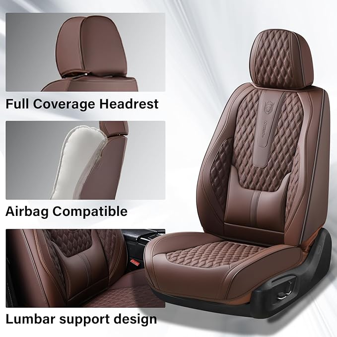 Universal Seat Covers — Front Seat — Coffee