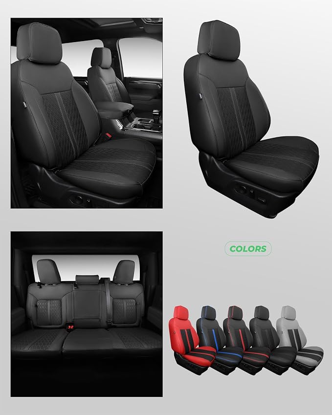 Faux Leather Seat Covers for Chevrolet Silverado / GMC Sierra