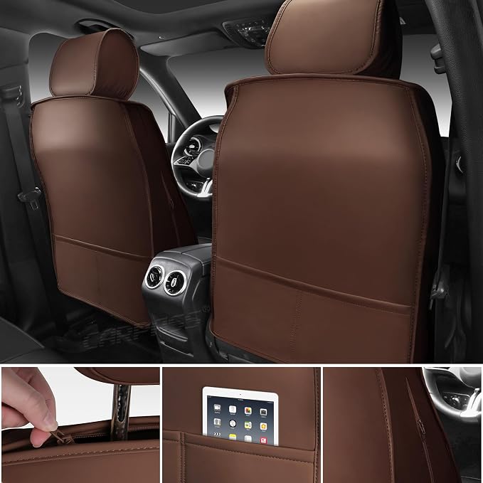 Universal Seat Covers — Full Set — Brown