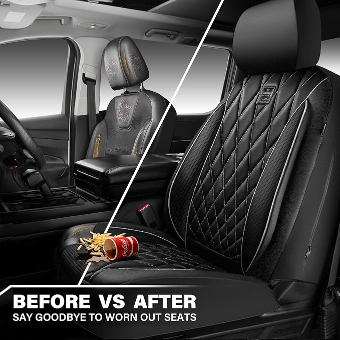 Universal Seat Covers — Front Seat — Black