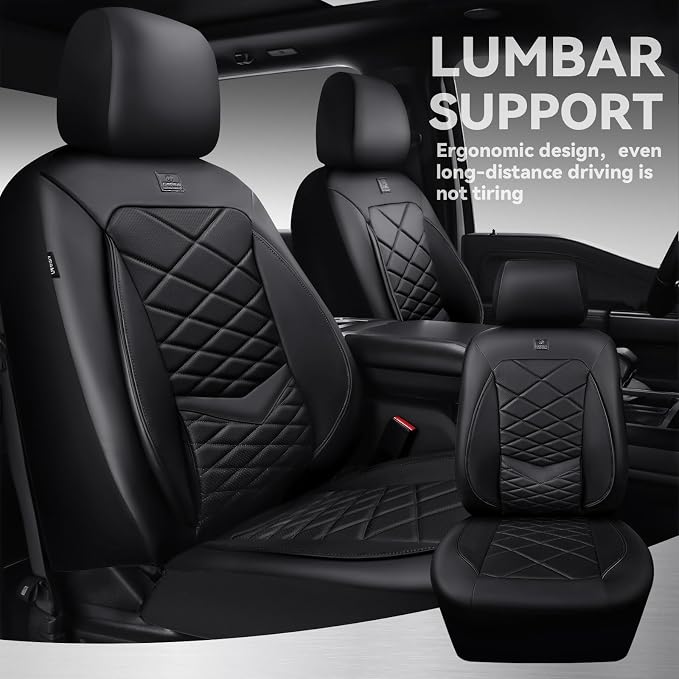 Universal Seat Covers — Front Seat — Black