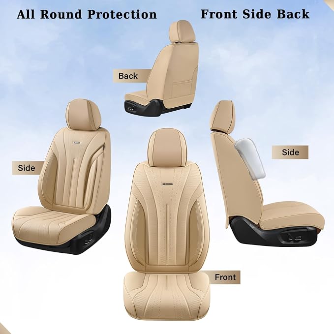 Universal Seat Covers — Full Set — Beige