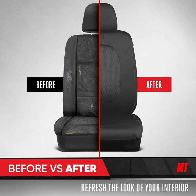 Universal Fabric Seat Covers — Front Seat — Black / Gray