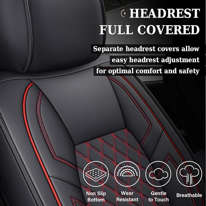 Seat Covers for Toyota Tundra — Full Set — Red
