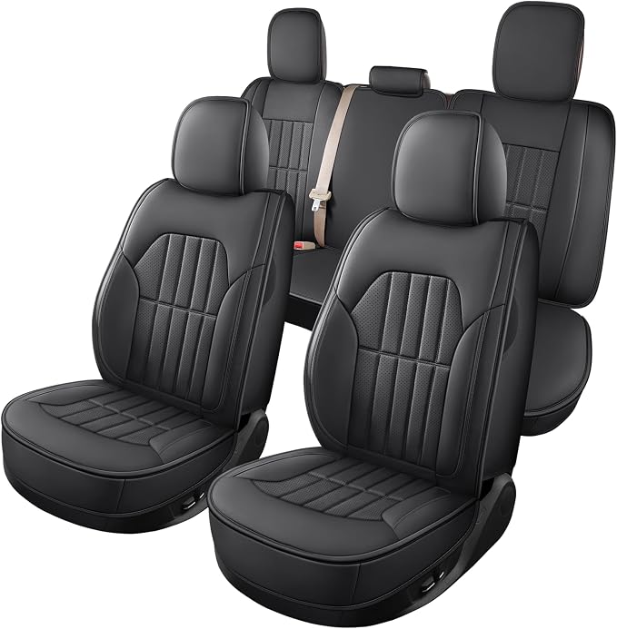 Seat Covers for Multiple Vehicles — Full Set — Black